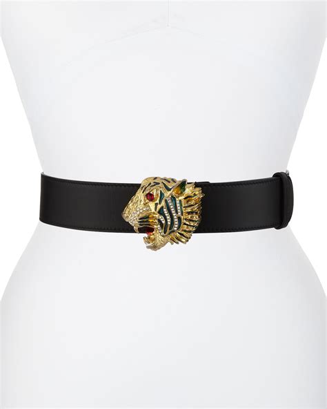 gucci belt silver fashion|gucci belt with tiger buckle.